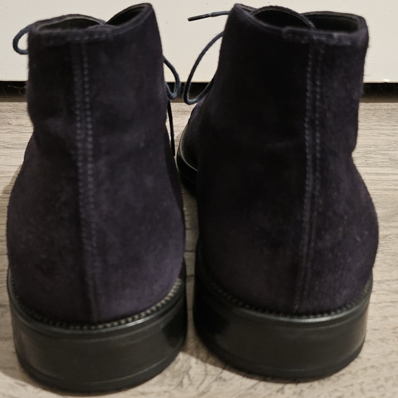 Brooks Brothers 1818 Footwear Suede Chukka Boots Navy Blue - Size 11.5 main image 6